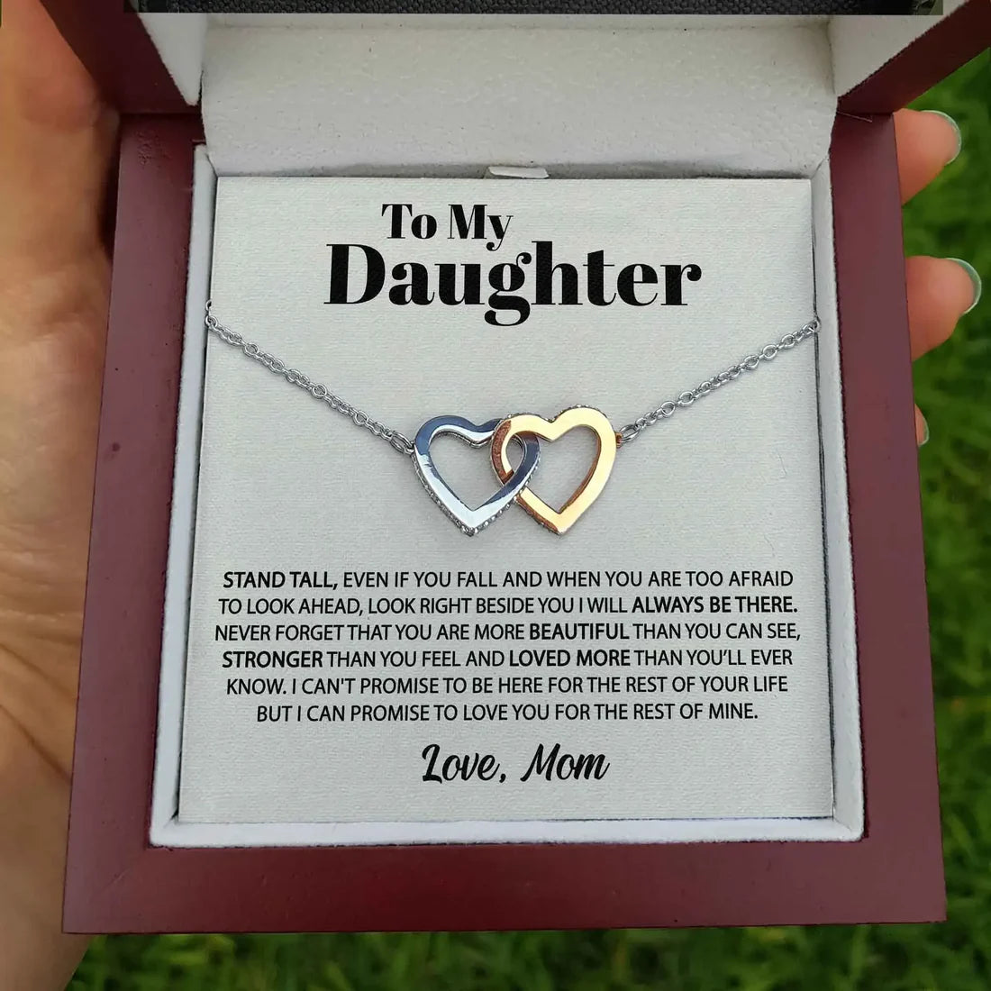 "To My Daughter" Heart Necklace